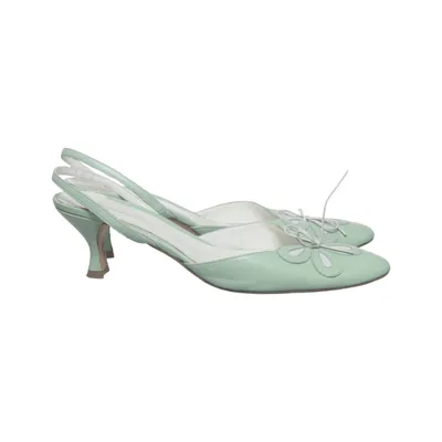 High heels (Green, White) from Paco Herrero Leather