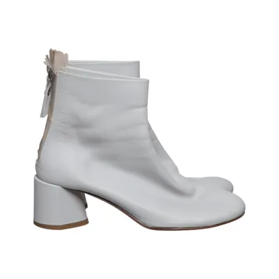 Bottes à talons (Blanc) de AGL Cuir