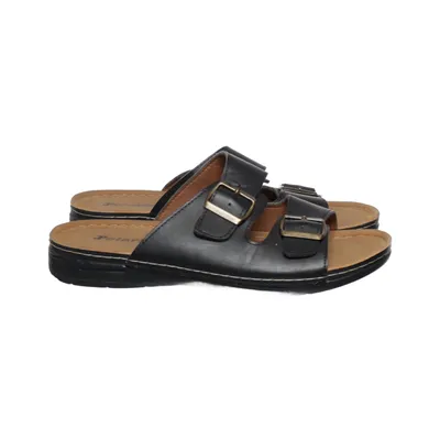 Mules (Noir) de Polaris Cuir