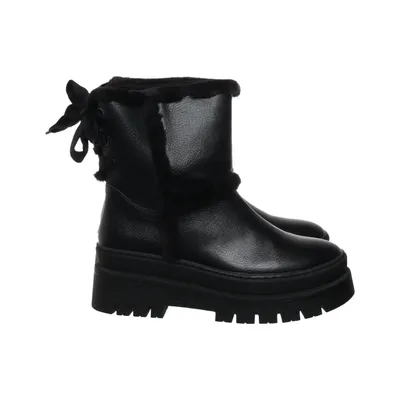Boots (Svart) från Catwalk Skinnimitation, Pälsimitation