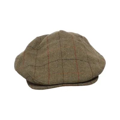 Flat cap (Brun, Flerfärgad) från Alan Paine Polyester, Ull
