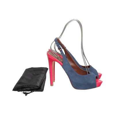 High heel sandals (Blue, Pink, Multicolored) from Miezko Leather
