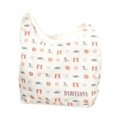 Skuldertaske (Beige, Flerfarvet) fra Barcelona