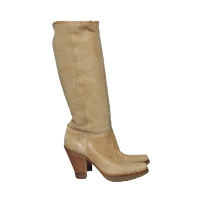 Bottes (Beige) Cuir