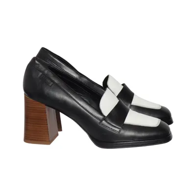 Loafers (Black, White) from Pat Calvin Leather