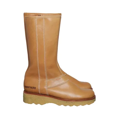 Boots (Brown) from Ricosta Leather, Viscose