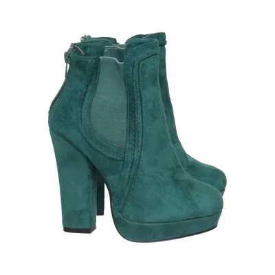Laarzen met hak (Groen) van Diamantique Leer