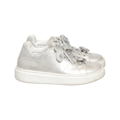 Sneakers (Zilver) van Morelli Leer
