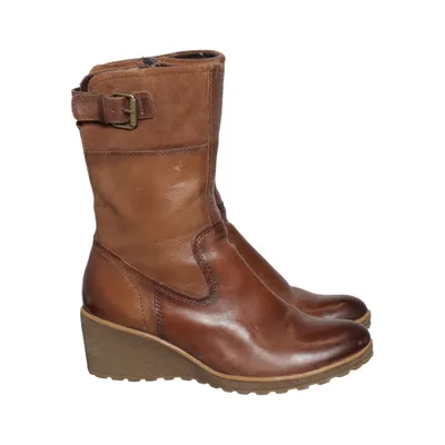 Chaussure compensées (Marron) de Caprice Cuir