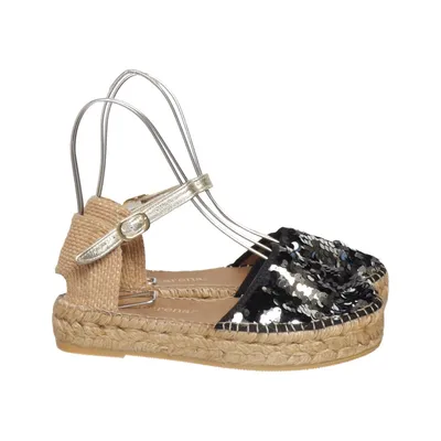 Espadrilles (Black, Beige) from Macarena Leather