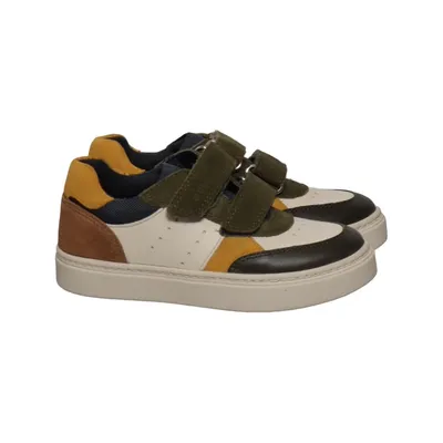 Baskets (Vert, Jaune, Blanc) de Geox Cuir