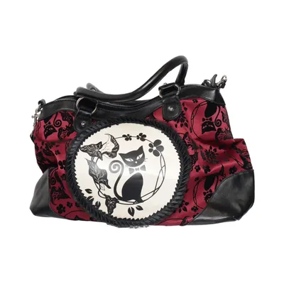 Handbag (Black, Red, White) from Banned Apparel