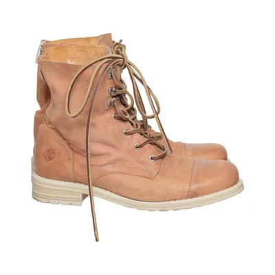 Bottes à lacets (Marron) de Kavat Cuir