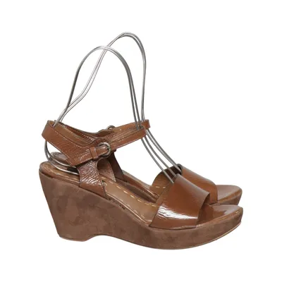 Wedges (Brown) from Progetto Leather