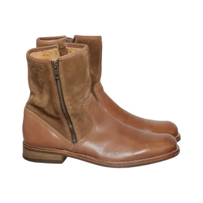Ankle boots (Brown) Leather
