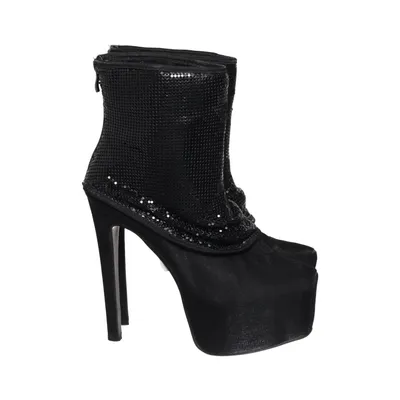 Laarzen met hak (Zwart) van Belle Women