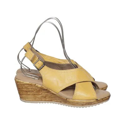Chaussure compensées (Jaune, Beige) de Jana Cuir