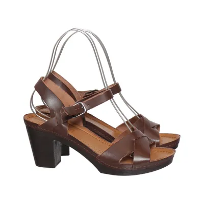 High heel sandals (Brown) from Lasocki Leather