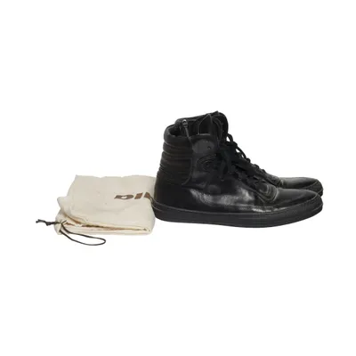 Bottes à lacets (Noir) de Diesel Black Gold Cuir