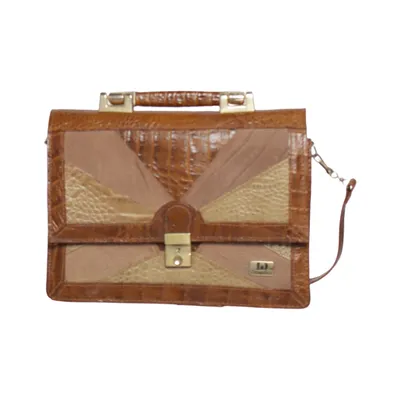 Skuldertaske (Brun, Beige, Flerfarvet) fra Donna Lisa