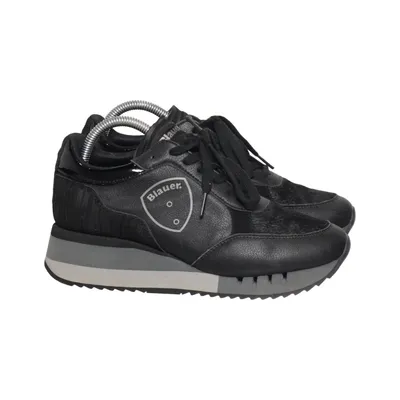 Sneaker (Schwarz, Grau) von Blauer. USA Leder