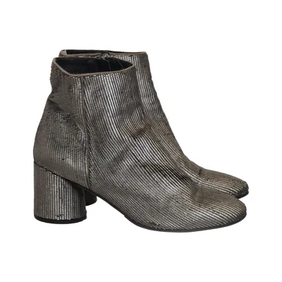 Stiefeletten (Silber) von Elvio Zanon Leder