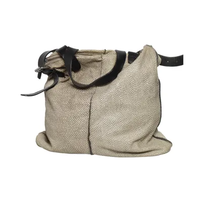 Sac à bandoulière (Beige, Noir) de Rehard Coton, Cuir, Polyester