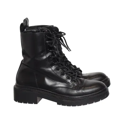 Schnürstiefel (Schwarz) von Gémo Leder