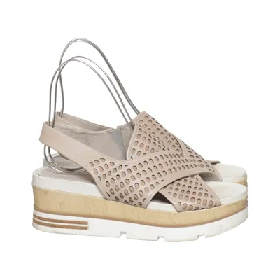 Chaussure compensées (Beige) de Bruno Premi Cuir