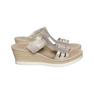 Chaussure compensées (Beige, Multicolore) de Rieker