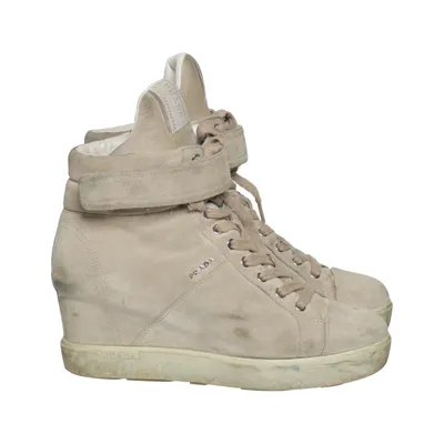 Kilehælssko (Beige) fra Prada