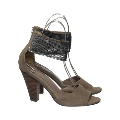 Højhælede sandaler (Beige) fra Hanna White Læder