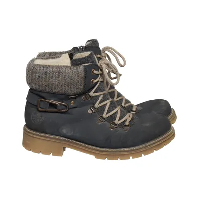 Veterlaarzen (Zwart, Grijs, Beige) van Rieker Leer