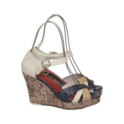Chaussure compensées (Beige, Bleu, Multicolore) de Axel