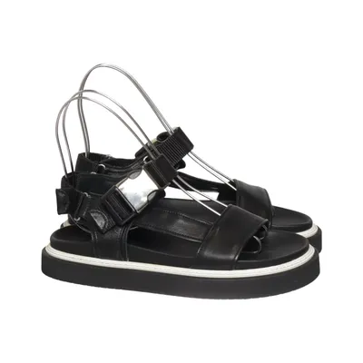 Sandals (Black) from Garment Project Leather