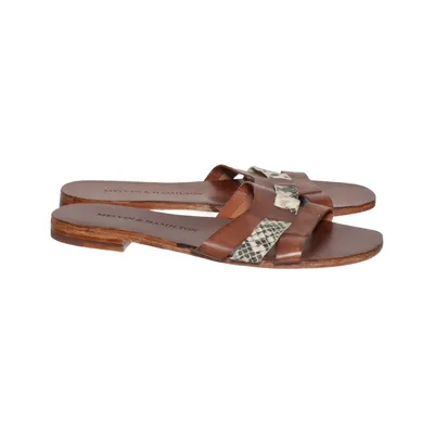 Sandalen (Bruin, Meerkleurig) van Melvin & Hamilton Leer