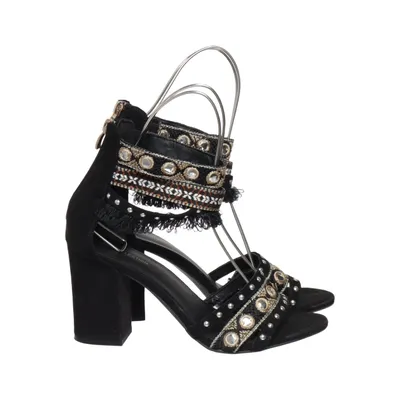 High heel sandals (Black, Multicolored) from Star Collection