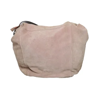 Umhängetasche (Pink) von Anokhi Baumwolle, Leder