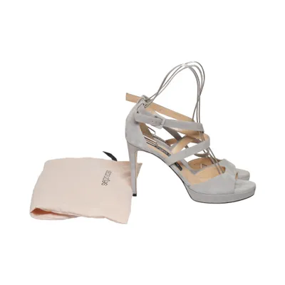 Sandales à talons hauts (Gris) de Sergio Rossi Cuir