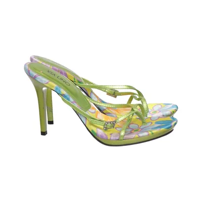 Sandales à talons hauts (Vert, Multicolore) de Via Uno