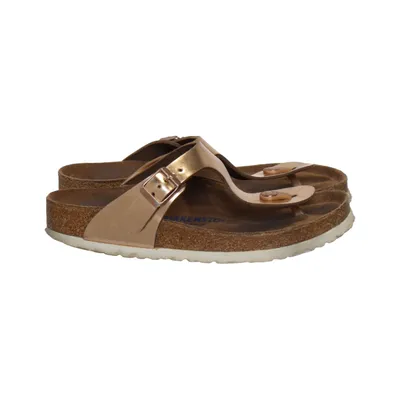 Flip-flops (Gold) from Birkenstock Leather