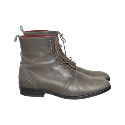 Bottes à lacets (Gris) de Kiomi Cuir