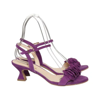 High heel sandals (Purple) from Bukela Leather