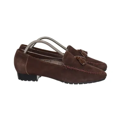 Loafers (Brown) from Si Leather