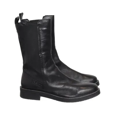 Chelsea boots (Zwart) van Bagatt Leer