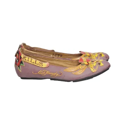 Ballet flats (Purple, Multicolored) from Ed Hardy