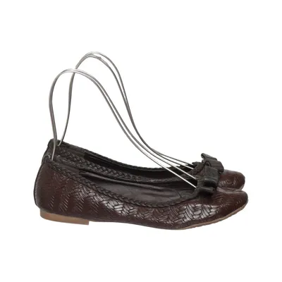 Ballet flats (Brown) from Farasion Leather