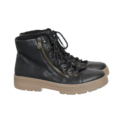 Laced boots (Black, Beige) from Rieker