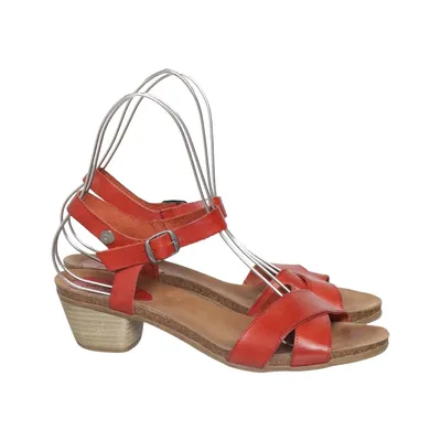 Sandales (Rouge) de Jonny's Cuir
