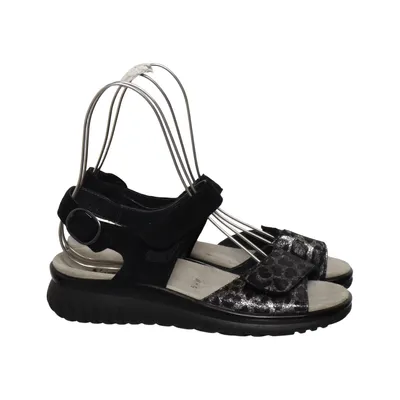Sandalen (Zwart, Grijs, Meerkleurig) van Semler Leer